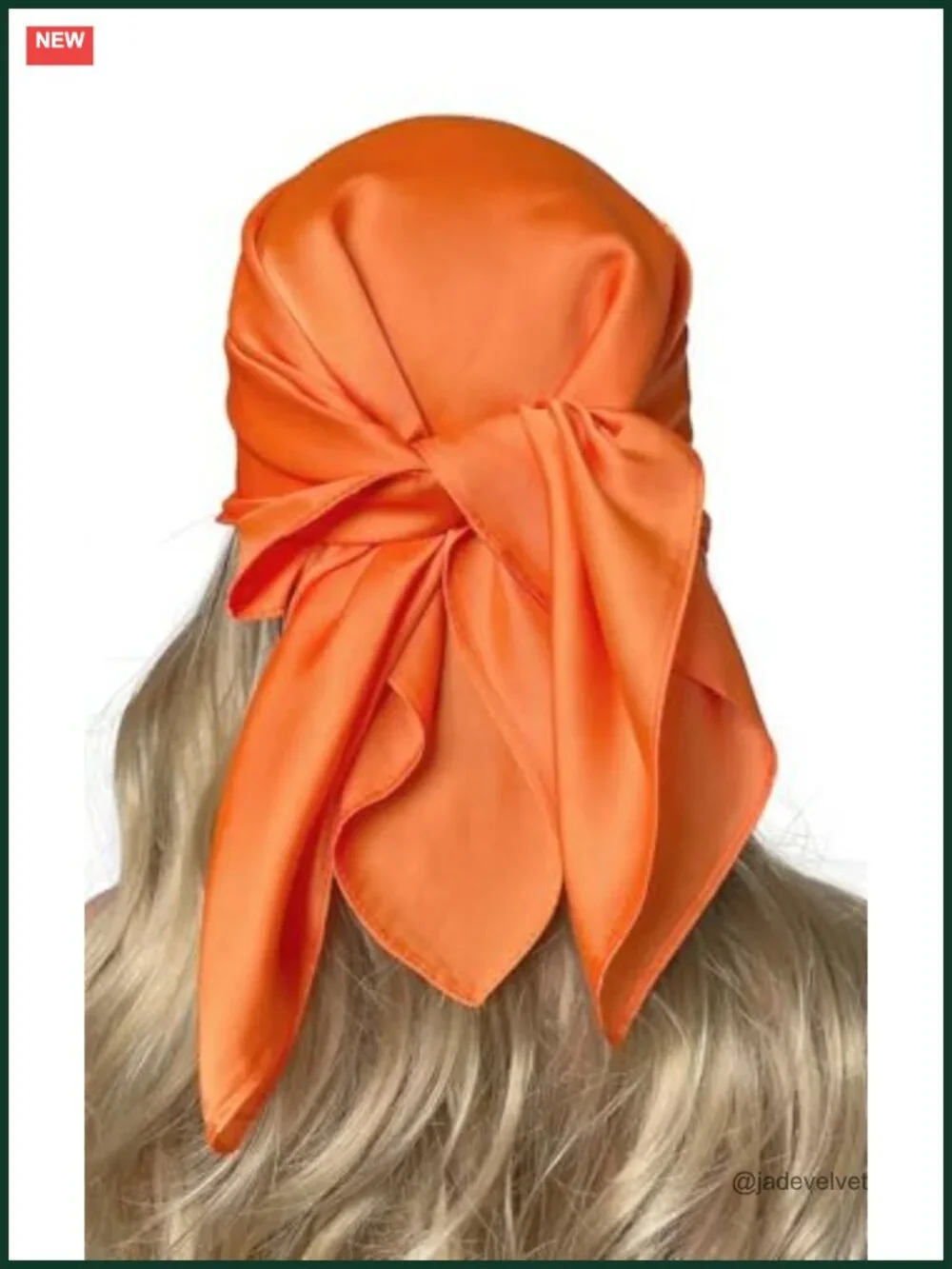 Silk-like Polyester Square Scarf 27.5